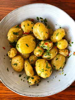 Foto de Batatas a murro no microondas #batatas