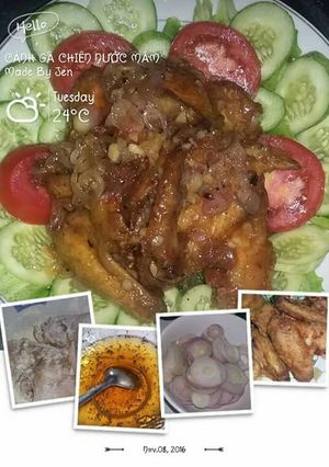 Hình của món Cánh gà chiên nước mắm.