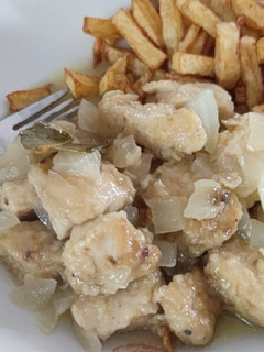 Una foto de Pechuga de Pollo al Appletiser