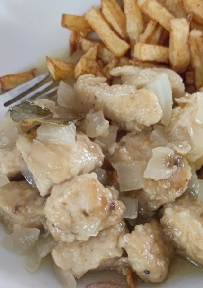 Una foto de Pechuga de Pollo al Appletiser