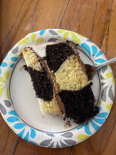 A picture of Checkerboard Cake.