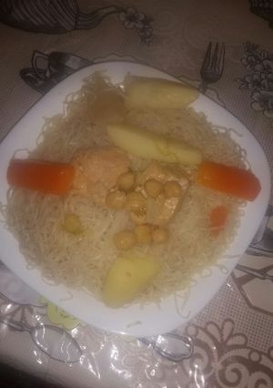 صورة لوصفة رشتة بالدجاج