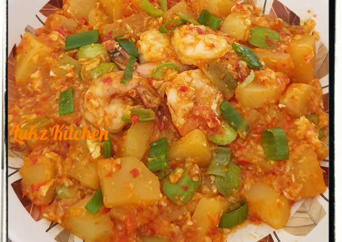 Resep Sambal udang pete Anti Gagal