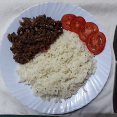 A picture of Wet Fry Omena with Cummin Rice#myvalentinesrecipecontest#.