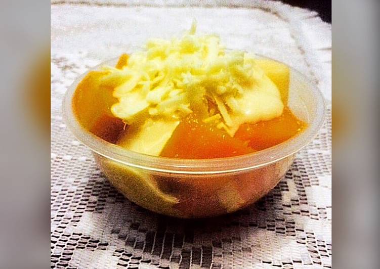 Resep Cheezy fruit salad Super Enak