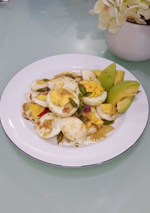 Foto resep Tumis telur rebus