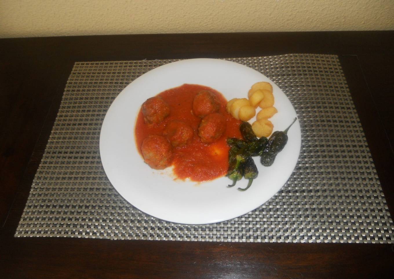 Albóndigas en salsa barbacoa