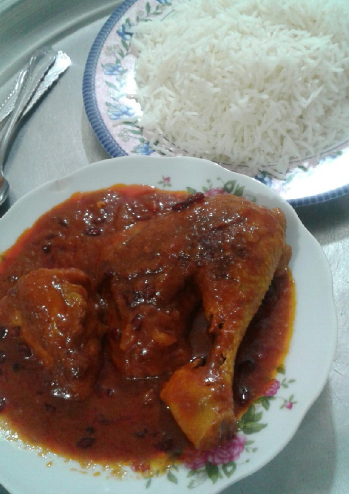 عکسی از دستور زرشک پلو با مرغ