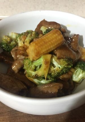 Una foto de Teriyaki de res