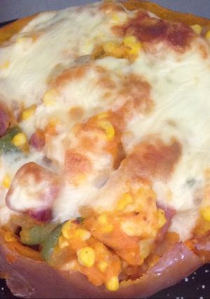 Una foto de Zapallo relleno al horno