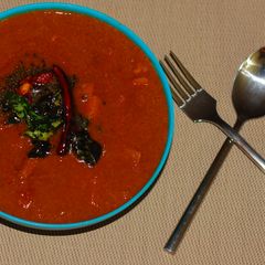 A picture of Varutharacha pulincurry.