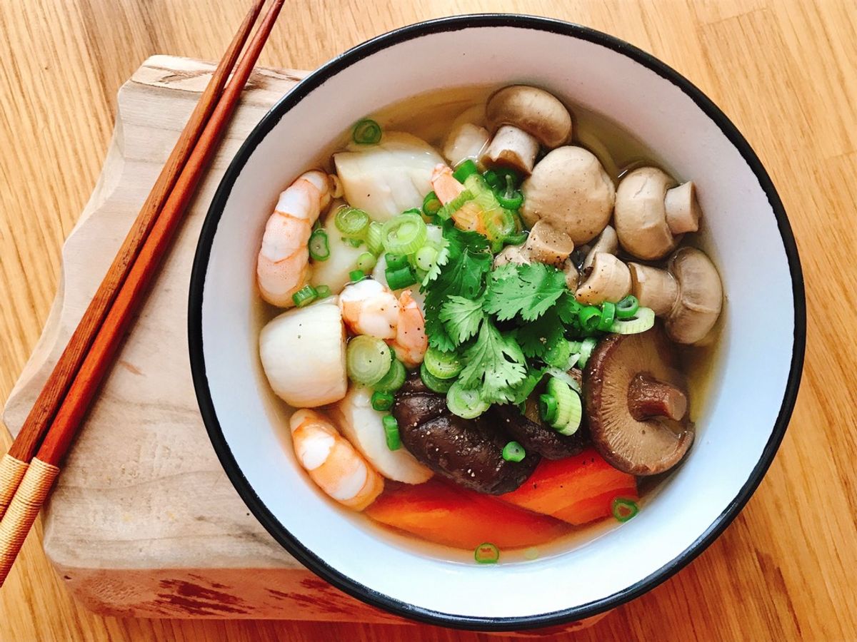 Bánh Canh Tôm Sò Điệp Nấm