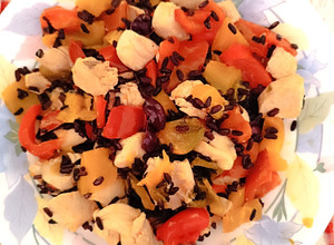 Foto di Insalata di riso venere con pollo e peperoni 😋