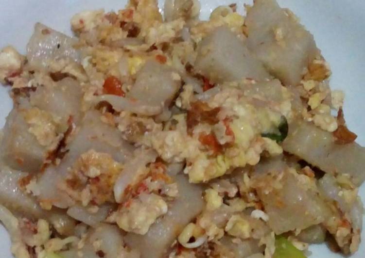 Proses memasak Char lobak kueh yang Menggugah Selera