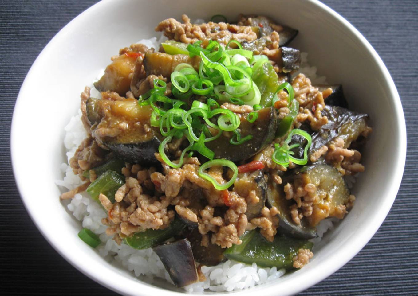 Sweet Miso Eggplant Don