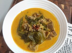 Foto resep 631. Gulai Sapi Daun So (Daun Melinjo)