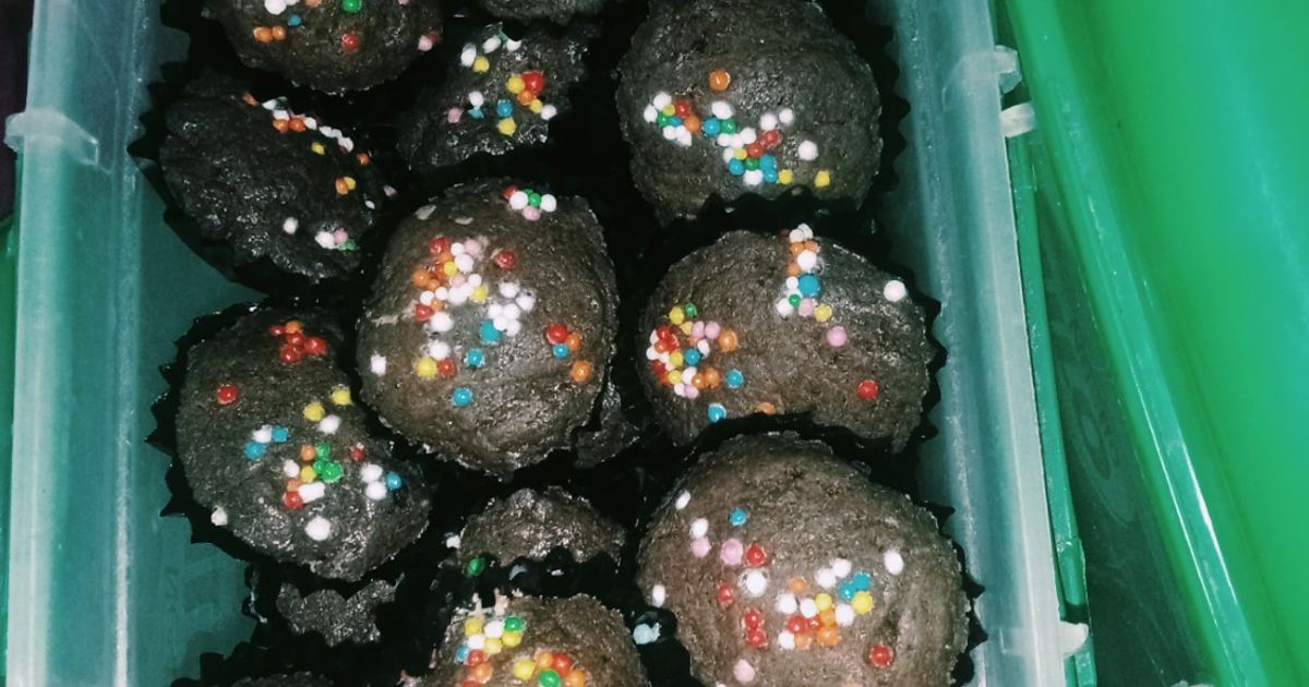 Brownies kering panggang
