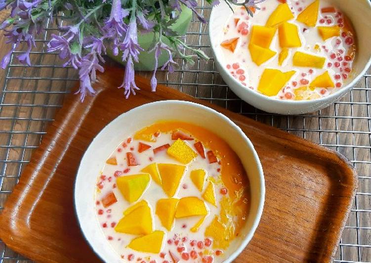 Recipe: Yummy Mango Sago creamy