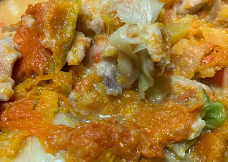 南瓜豬肉奶油燉菜