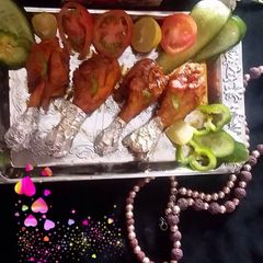 Tikka chicken 🍗 legs A picture of Tikka chicken 🍗 legs.