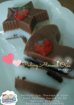 Foto resep Puding Almond Oreo