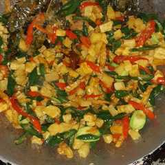 A picture of Oseng Cabe(Jangan lombok).