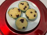 A picture of sourdough muffins