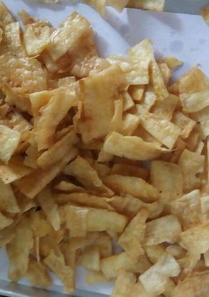 Foto resep Kripik singkong rasa bawang putih