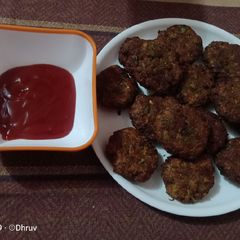 A picture of Hare Bhare soya kabab.
