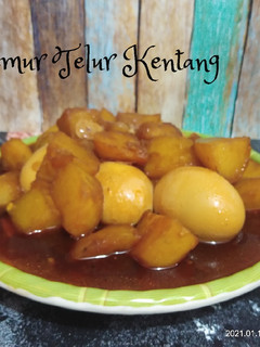Foto resep Semur Telur Kentang