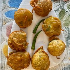 Sponge Gourd Millet Fritters A picture of Sponge Gourd Millet Fritters.