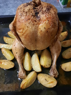 Una foto de Pollo Sentado o Violado a la Cerveza