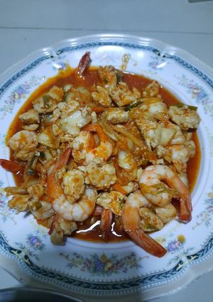 รูปของ กุ้งผัดกิมจิ