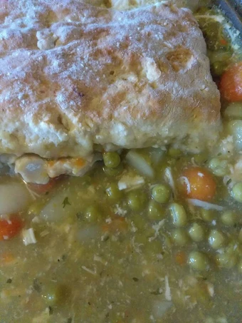 Easy Way Prepare Recipe Chicken pot pie topped with biscuits that is Awesome, So Delicious}