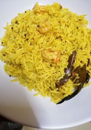 A picture of Prawn pillao#endofyearchallenge.