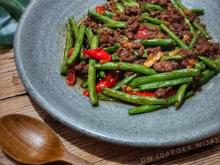 Langkah Mudah untuk Membuat Resep  Tumis Buncis Daging Cincang yang Lezat, Menggugah Selera
