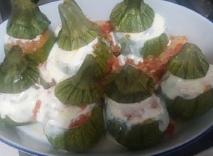 Una foto de Calabacitas rellenas