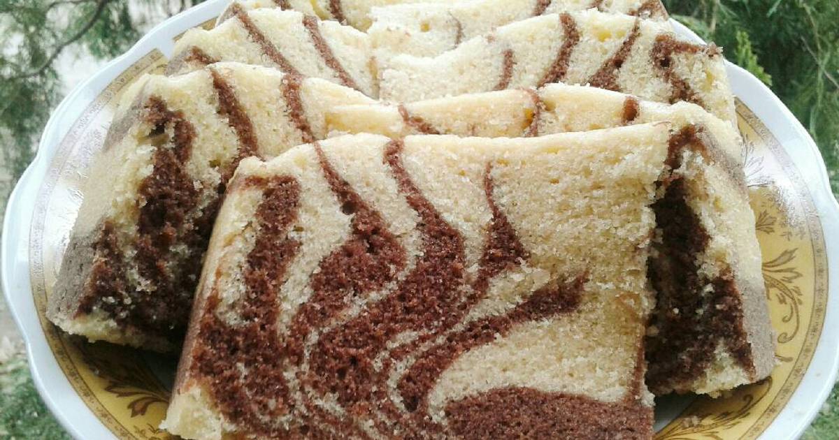 Resep Bolu Zebra Kukus (Zebra Steam Cake) oleh Dian Nurindah - Cookpad