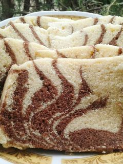 Foto resep Bolu Zebra Kukus (Zebra Steam Cake)
