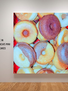 A picture of Mini donut cakes:let's go guys.
