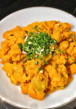 Hình của món Bí đỏ om.