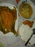 Sayur asem kayu & pepes ikan kembung mangga muda