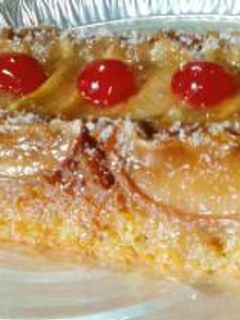 Una foto de Torta invertida de manzana🍎