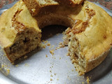 Torta de banana y avena