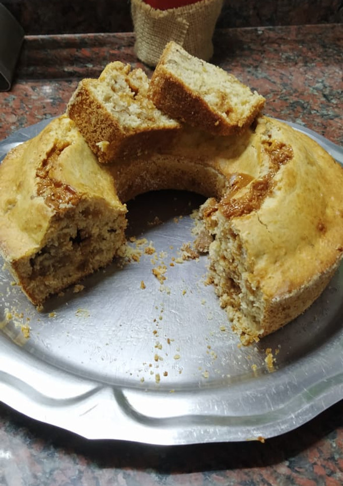 Una foto de Torta de banana y avena