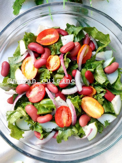 A picture of Red beans salad.