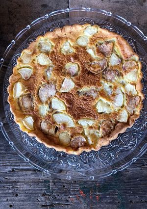 Une photo de Clafoutis aux pêches blanches