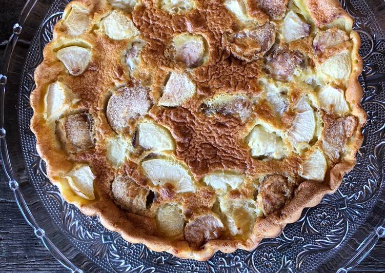 How to Cook Yummy Clafoutis aux pêches blanches