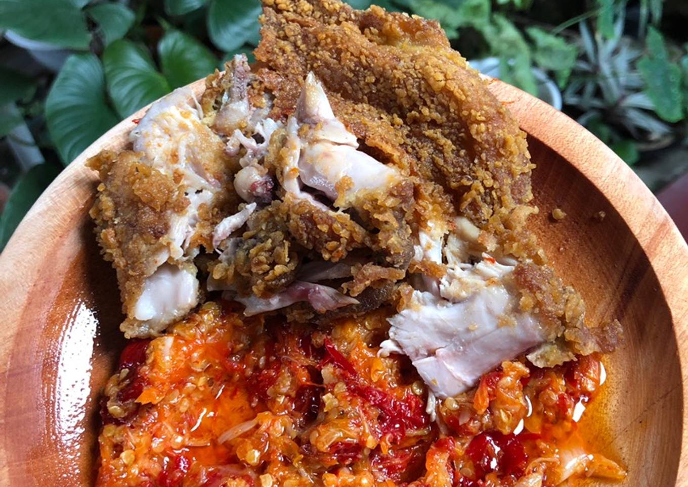 Langkah Mudah untuk Membuat Sambal ayam geprek, Sempurna