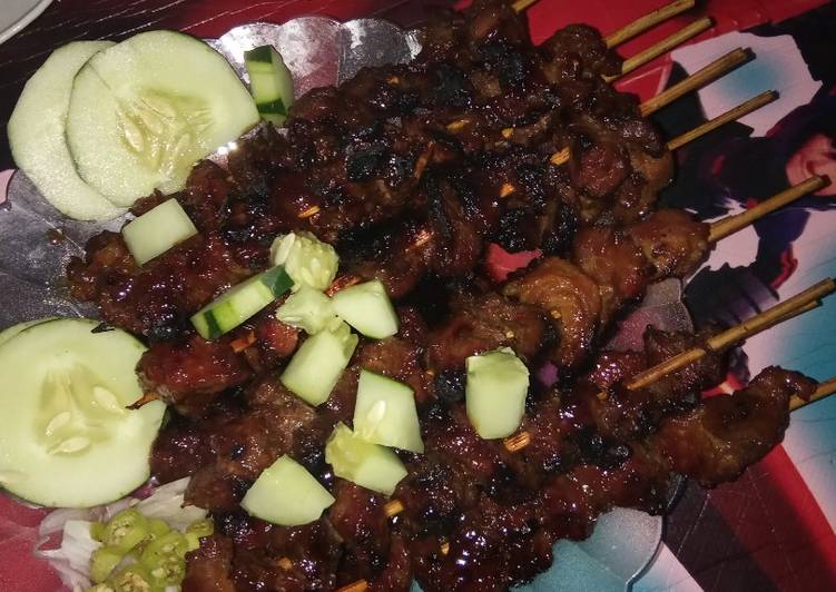 Sate daging sapi simple